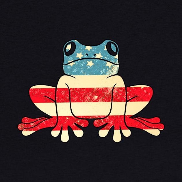 American Flag Frog by finchandrewf